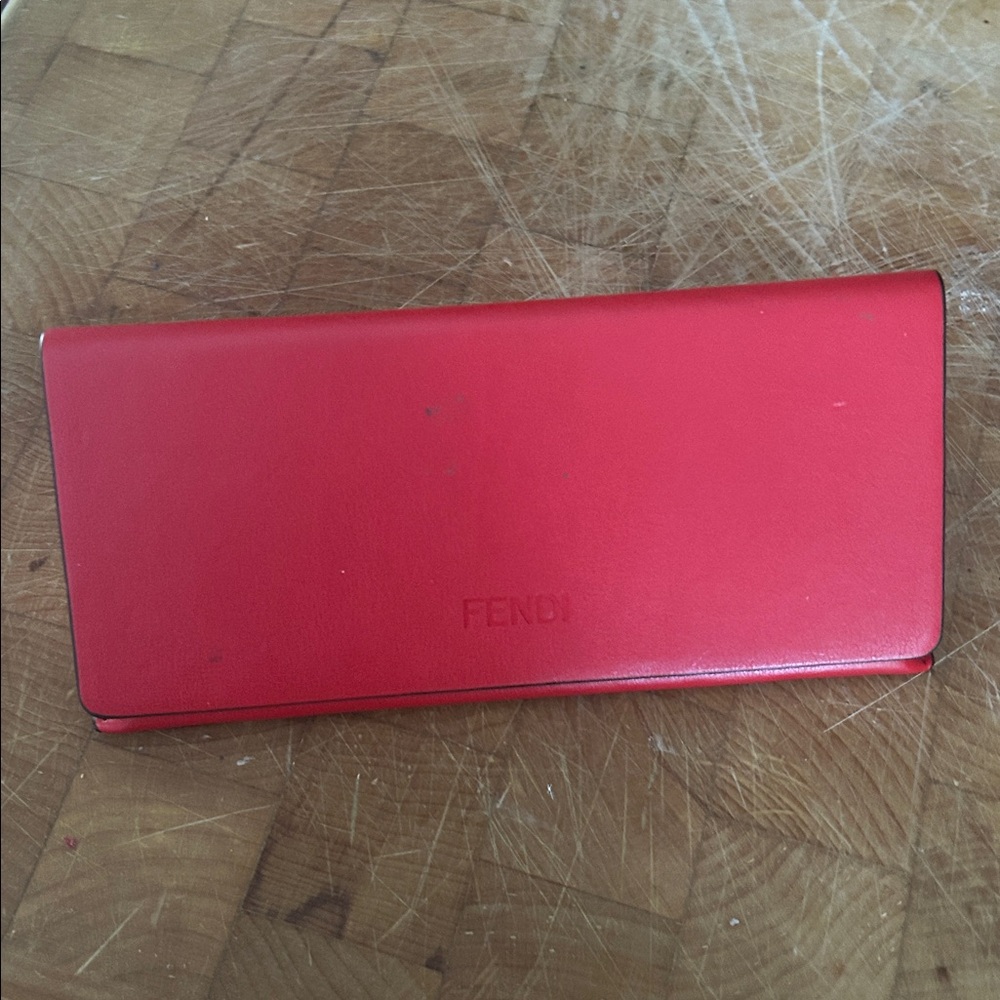Fendi Red Sunglasses Case